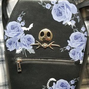 Floral Coffin Jack Skellington Mini Backpack